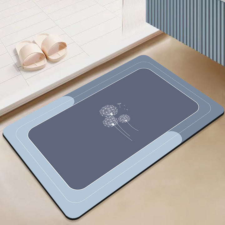 Elegant Marble-Inspired Bath Mat