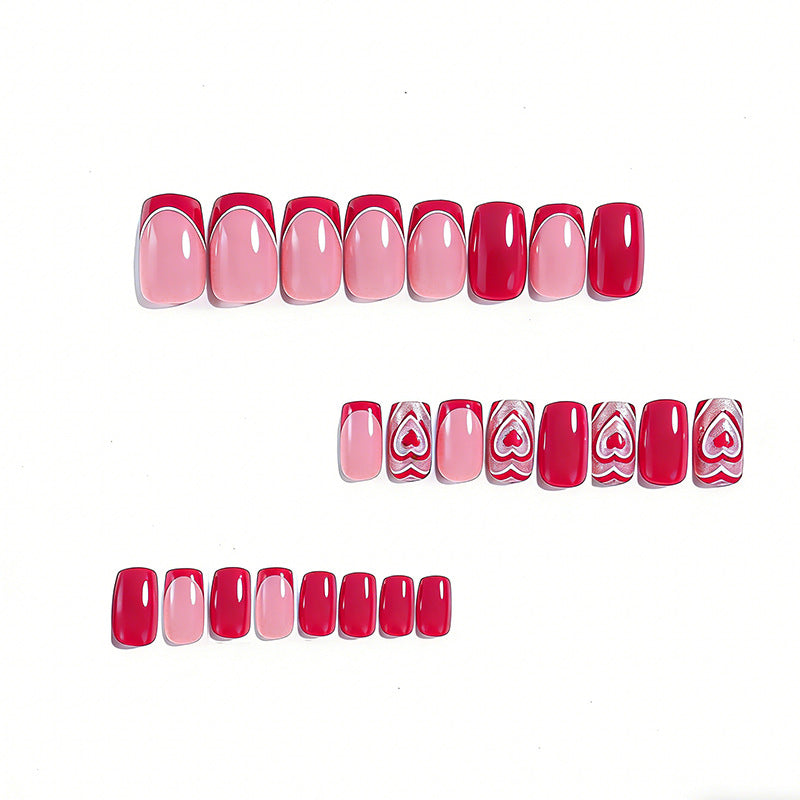 Heart-Embellished Nail Art Kalsten