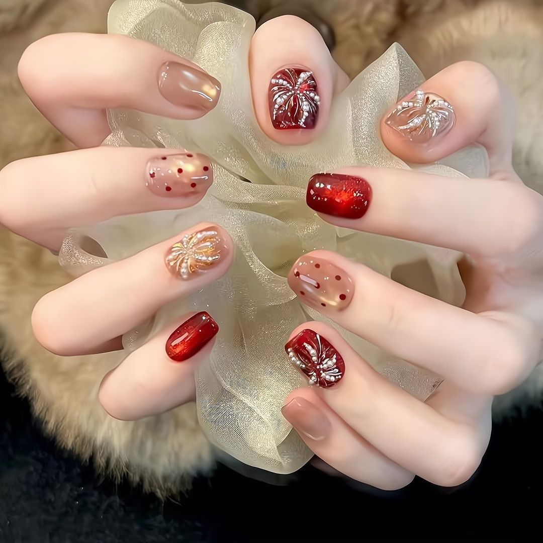 Artistic Press-On Nail Design Set Kalsten