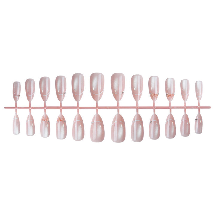 Premium Decorative Press-On Nail Set with Elegant Embellishments Kalsten