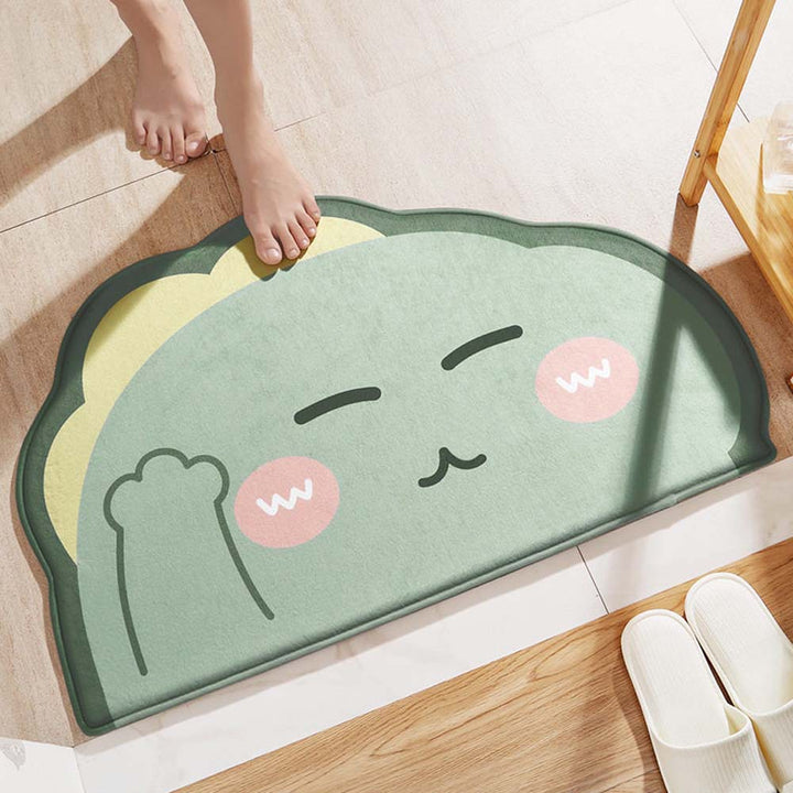 Playful Animal Design Bath Mat
