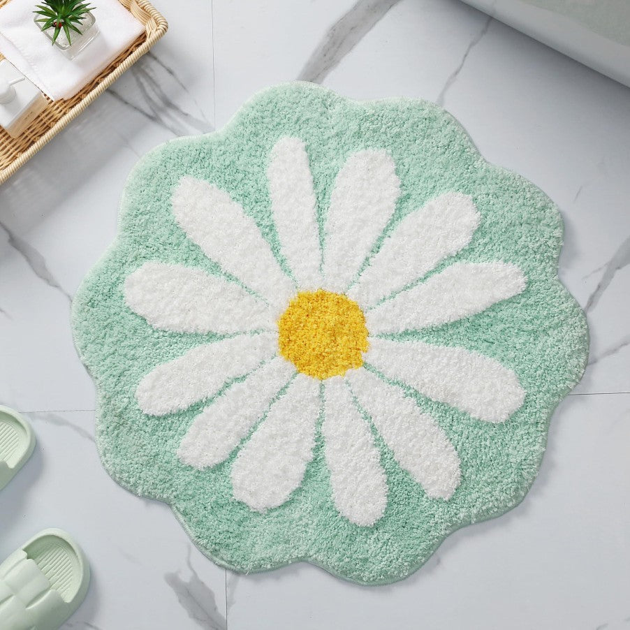 Floral Shape Bath Mat