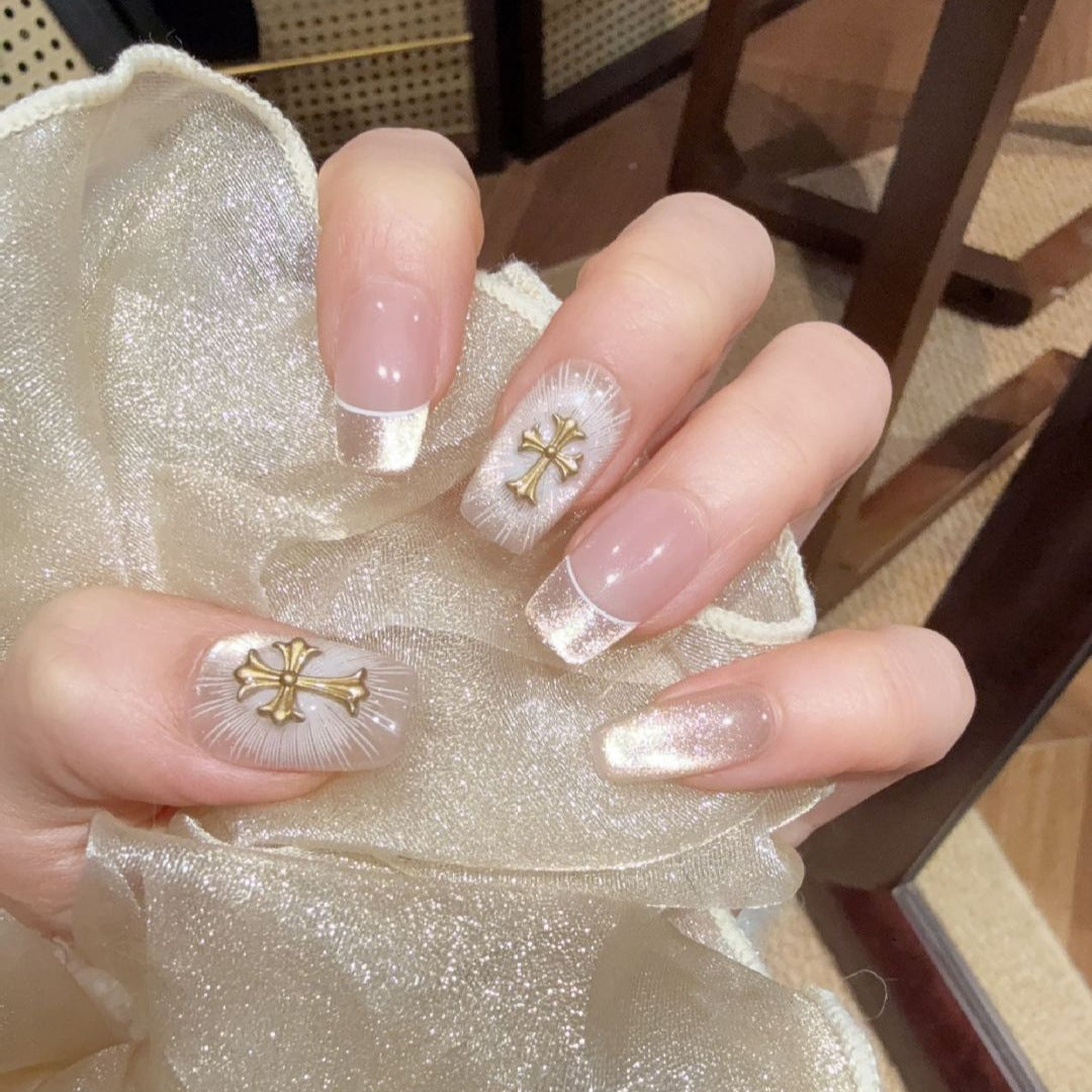 Decorative Press-On Nail Set Kalsten