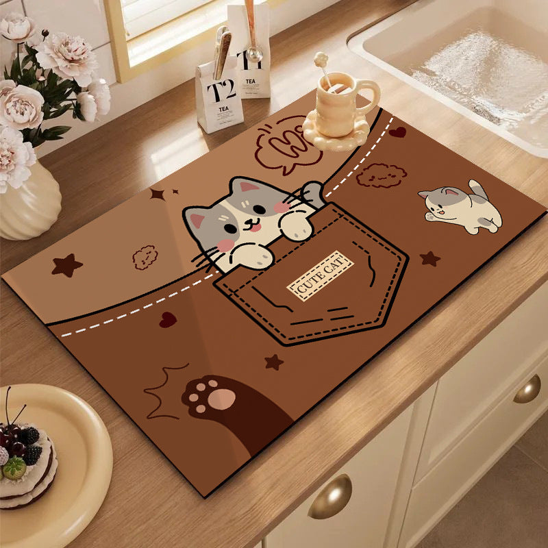 Cute Cartoon Dog Kitchen Mat Kalsten
