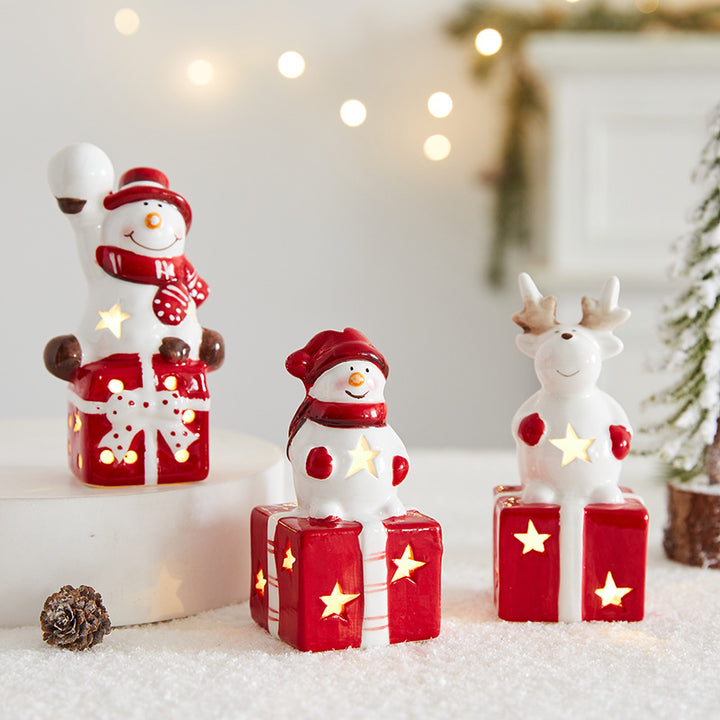 Whimsical Santa Gnome Figurine