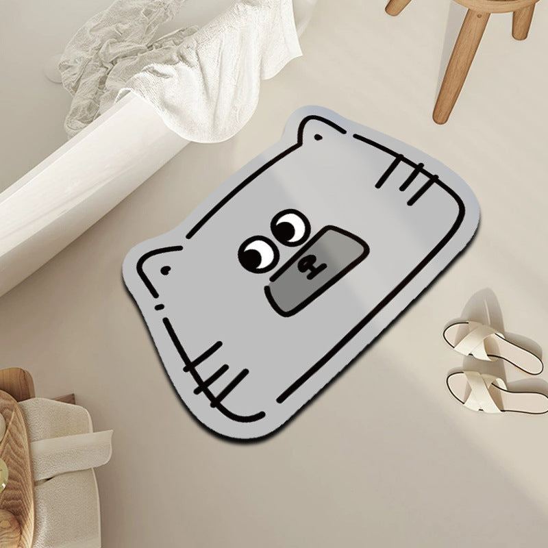 Cute Dog-Shaped Bath Mat