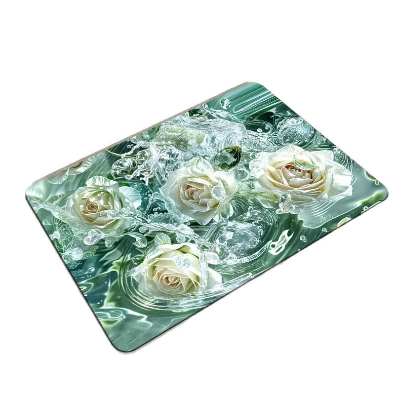 Floral Print Area Mat Kalsten
