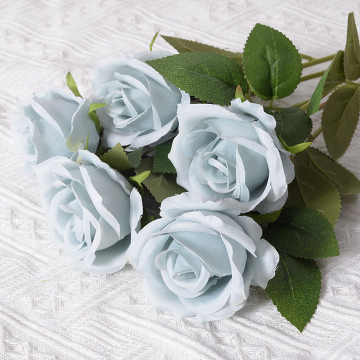 Elegant Silk Black Rose Stem