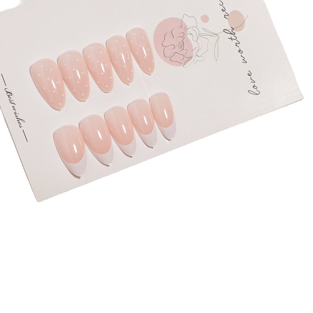 Artistic French Tip Press-On Nail Set Kalsten