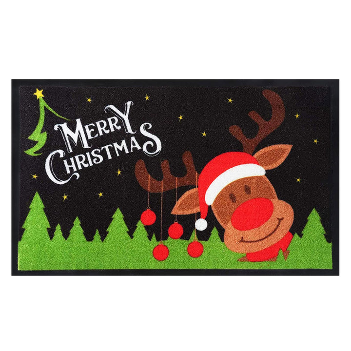 Festive Gnome-Themed Door Mat