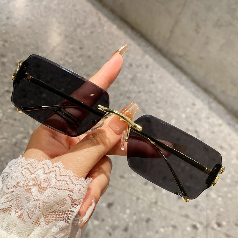 Women's oversized sunglasses with high-quality metal frame and polarized lenses Kalsten
