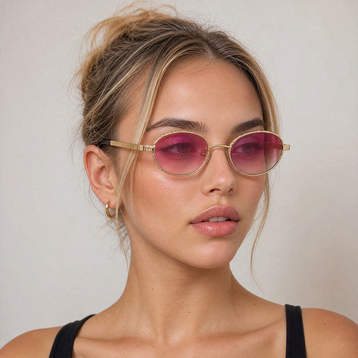 Sleek Oval Frame Sunglasses Kalsten