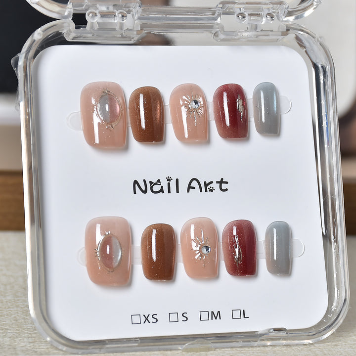 Premium Glamorous Press-On Nail Extensions Kalsten