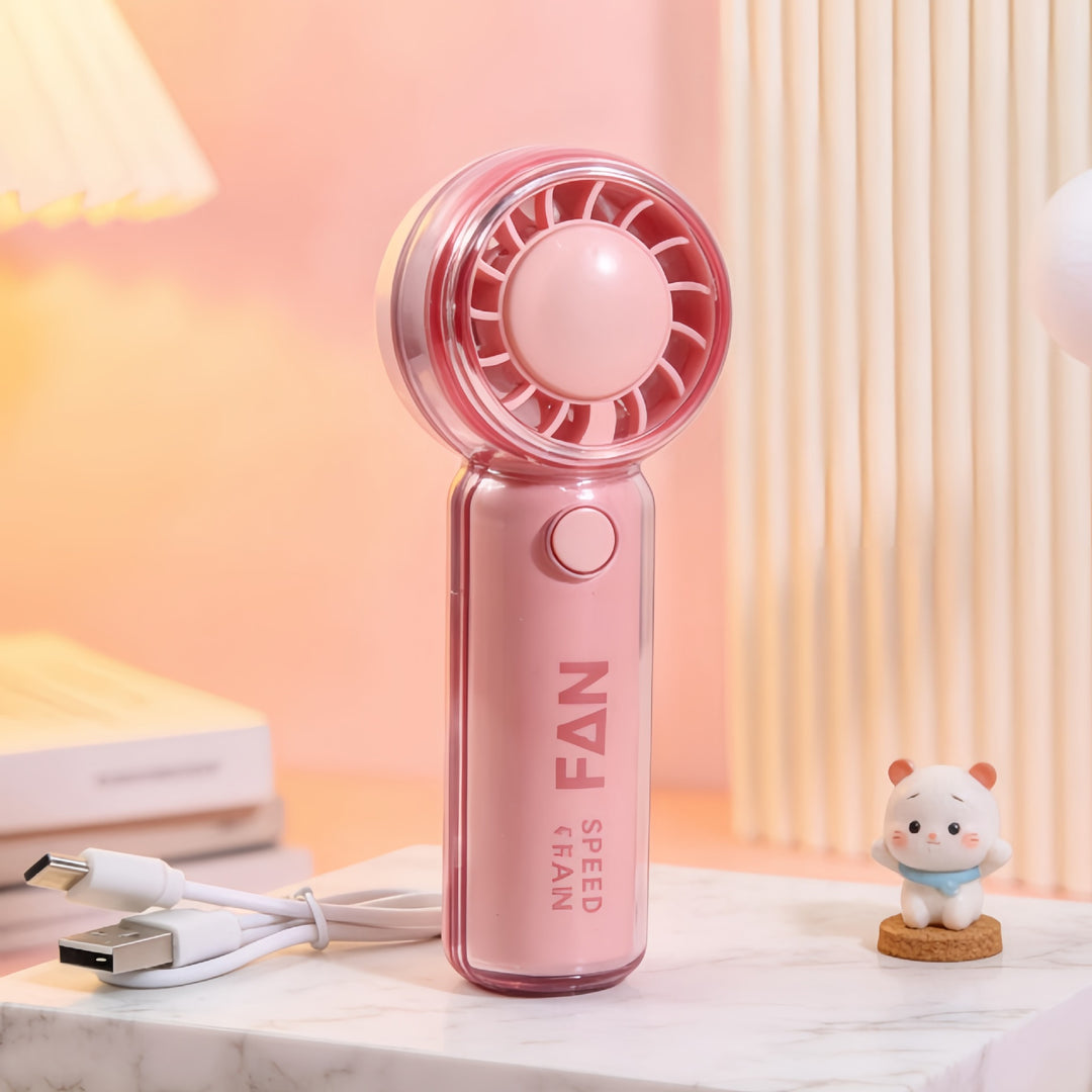 Ladies Portable Hand Fan with Cute Animal Design Kalsten