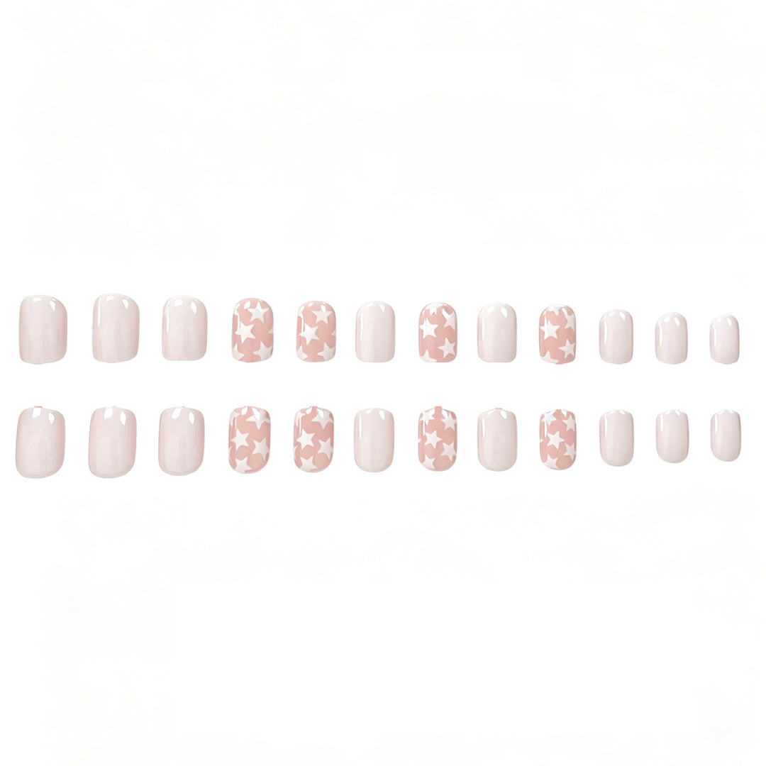 Artistic Star Pattern Nail Enhancements Kalsten