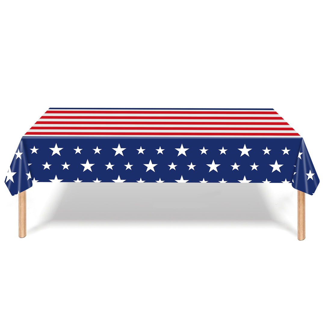 Unisex nan robust disposable paper plates with USA flag design and grease-resistant coating Kalsten