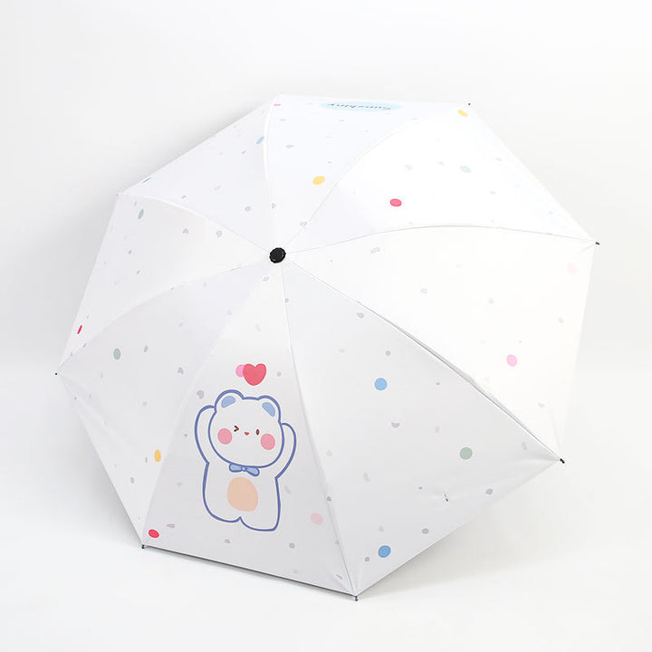 Ladies Folding Umbrella with Cute Animal Design Kalsten