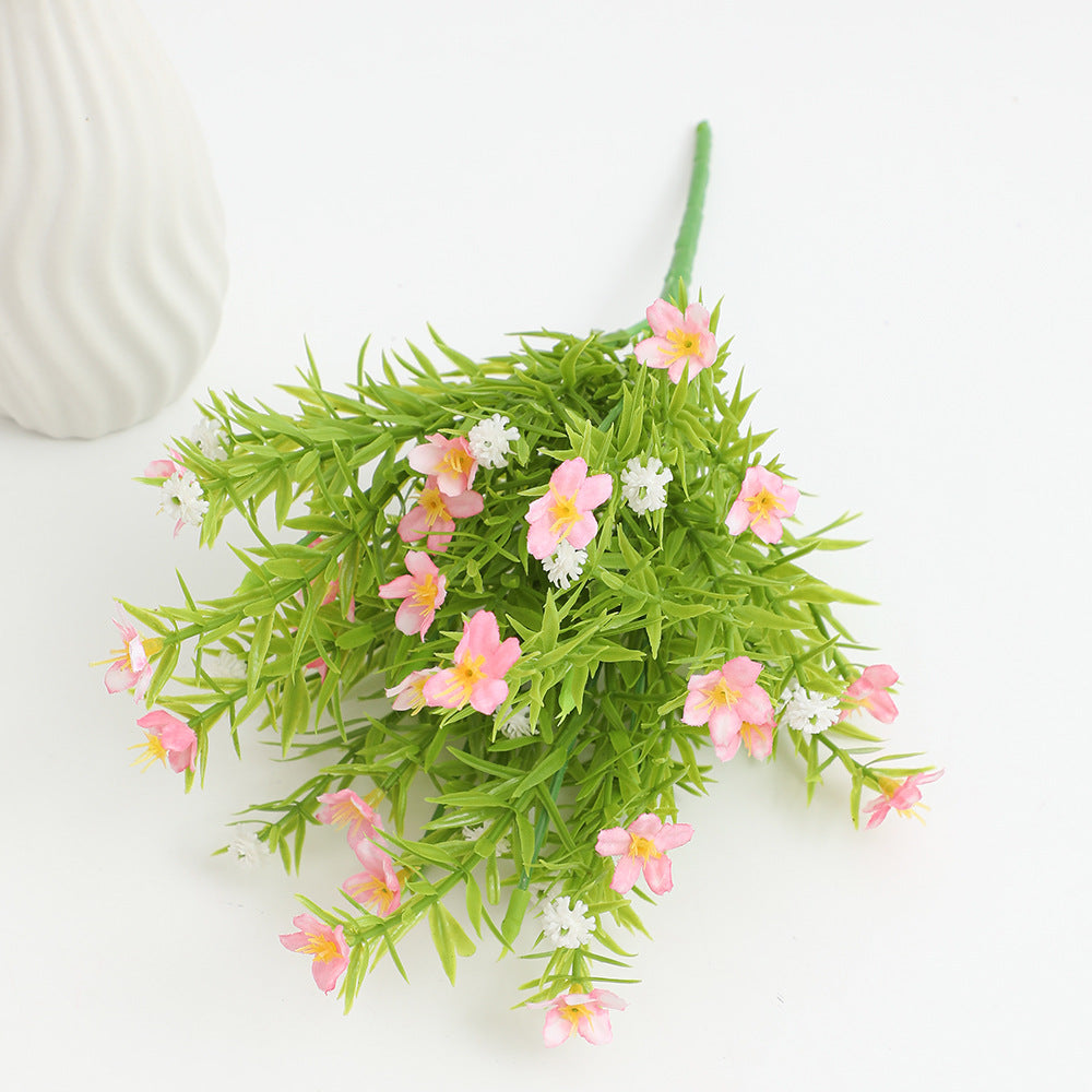 Artificial flower stem with fine blooms