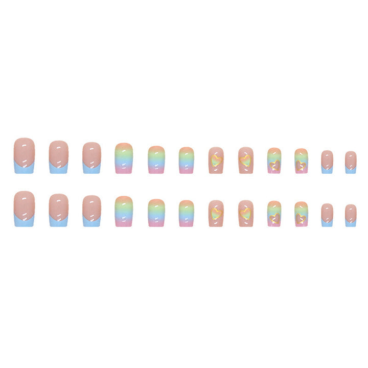 Artistic Heart-Themed Press-On Nail Designs Kalsten