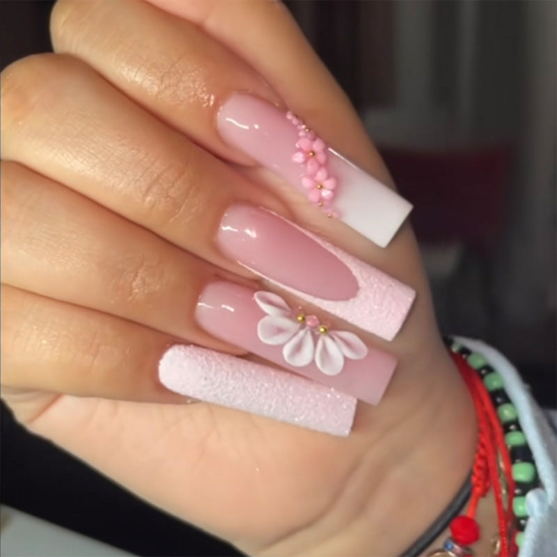 Glamorous Glittery Stiletto Press-On Nails Kalsten