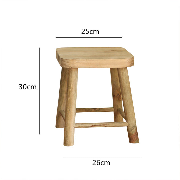Robust stool made of solid wood Kalsten