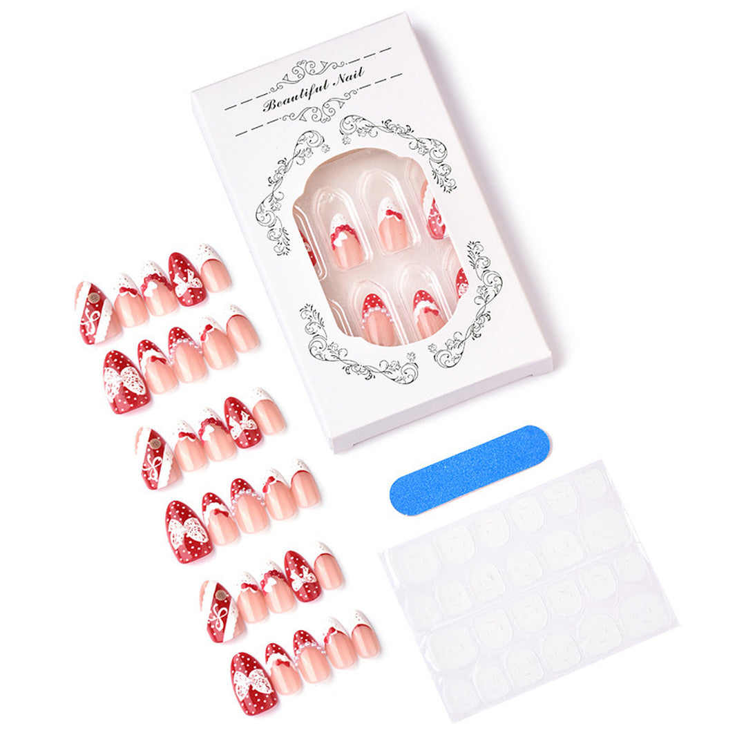 Decorative Holiday-Themed Press-On Nail Set Kalsten