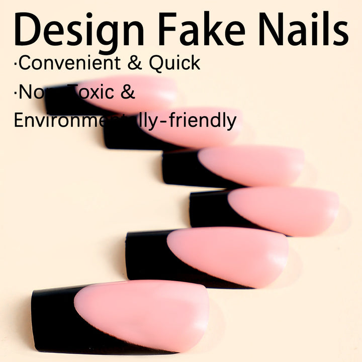 Artificial nail tips with modern design and stylish accents Kalsten
