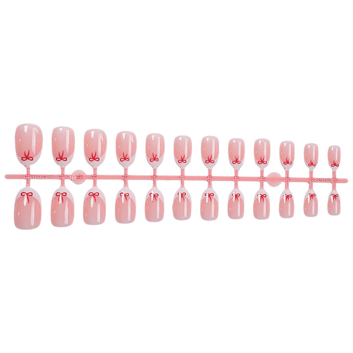 Creative Bow-Embellished Press-On Nail Set kalsten