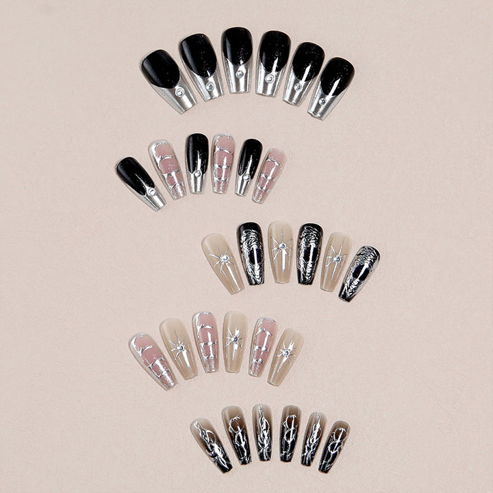 Artful nail tips with elegant patterns Kalsten