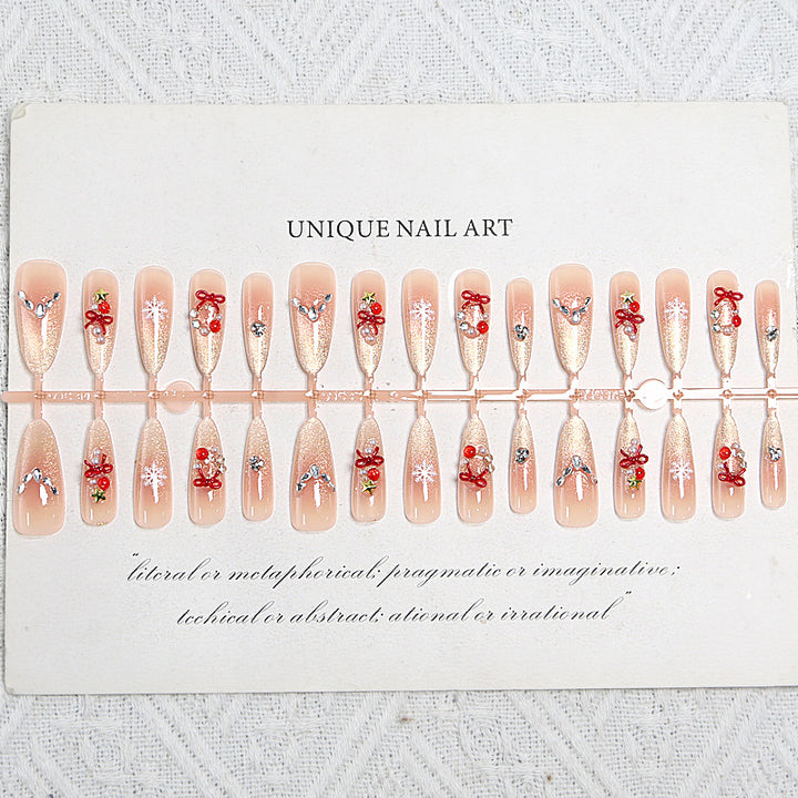 Artificial nail set with festive design Kalsten