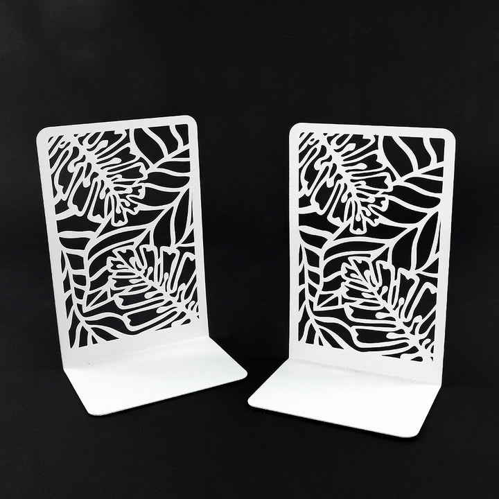 Decorative Leaf Design Bookends