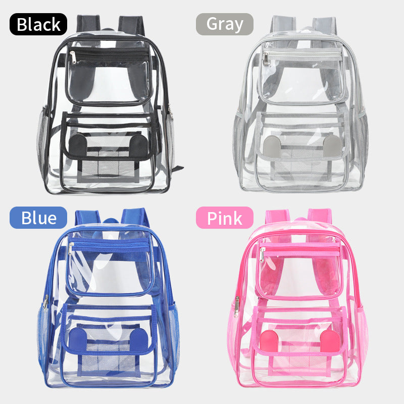 Transparent backpack with multiple compartments Kalsten
