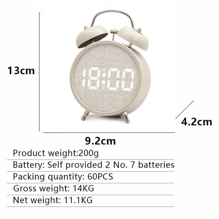 Digital Alarm Clock in Modern Design with Large LED Display Kalsten