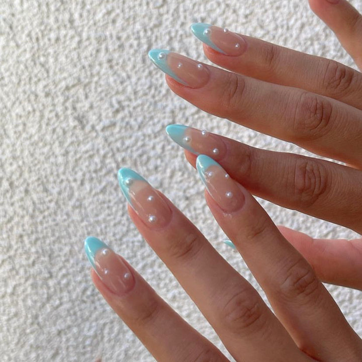 Elegant French Tip Press-On Nail Set Kalsten