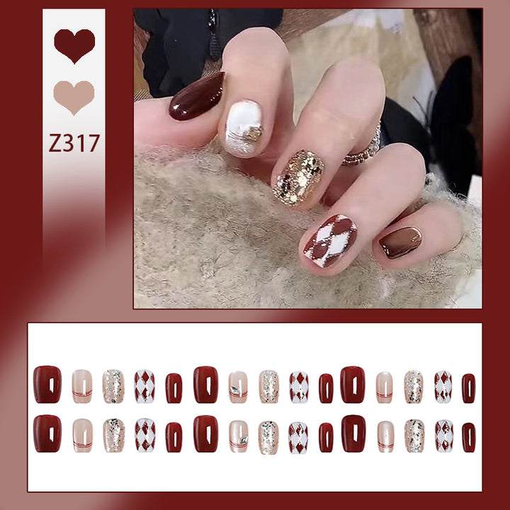Artificial nail tips with glamorous details Kalsten