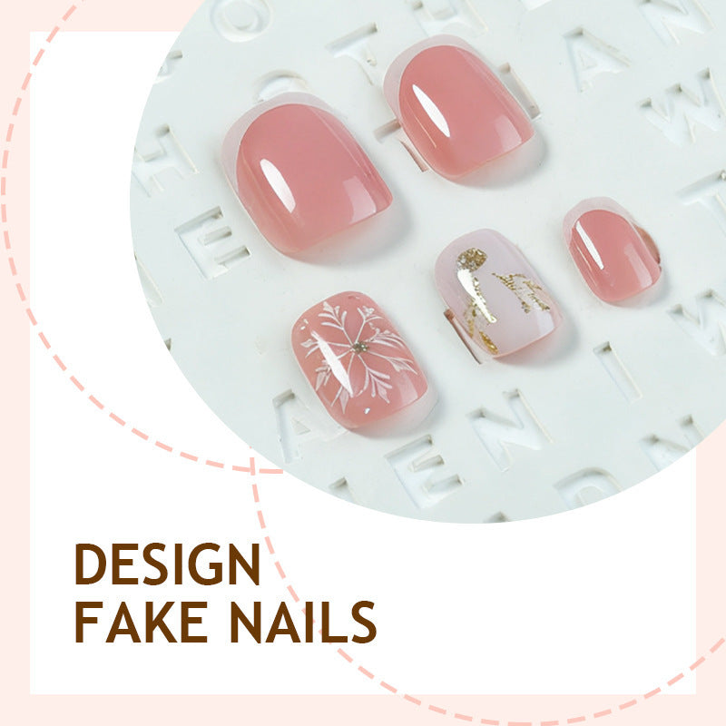Nail set with elegant Christmas motifs Kalsten