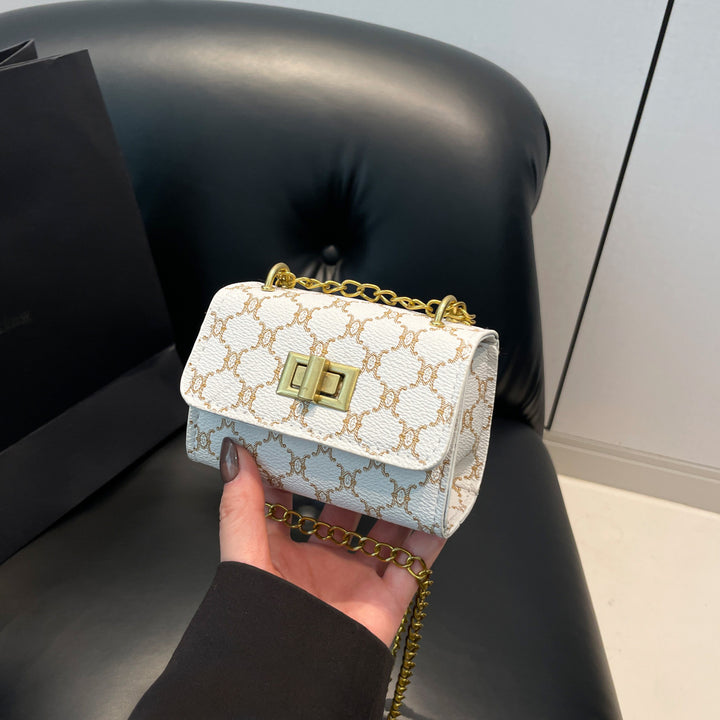 Elegant Mini Chain-Detail Handbag