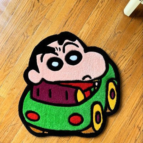 Dog-shaped Plush Carpet