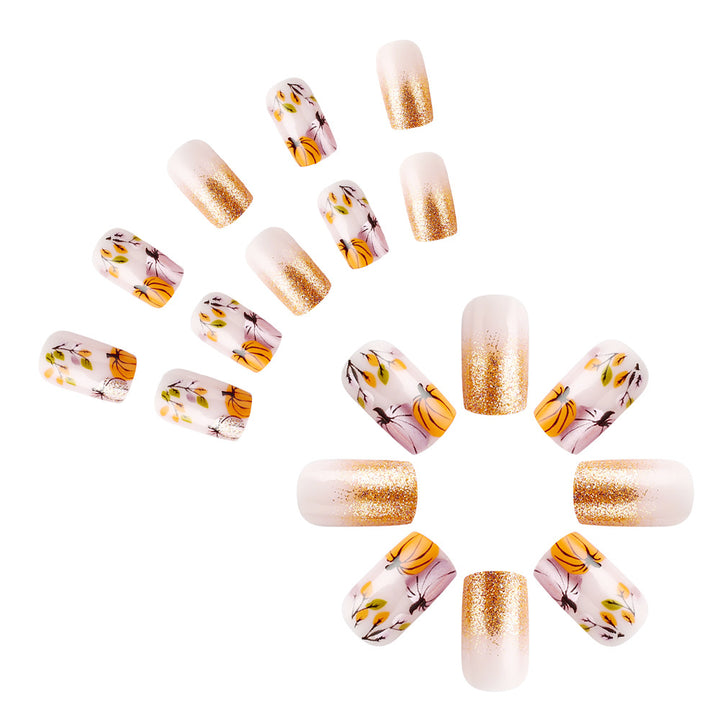 Autumn-Themed Decorative Nail Art Kalsten