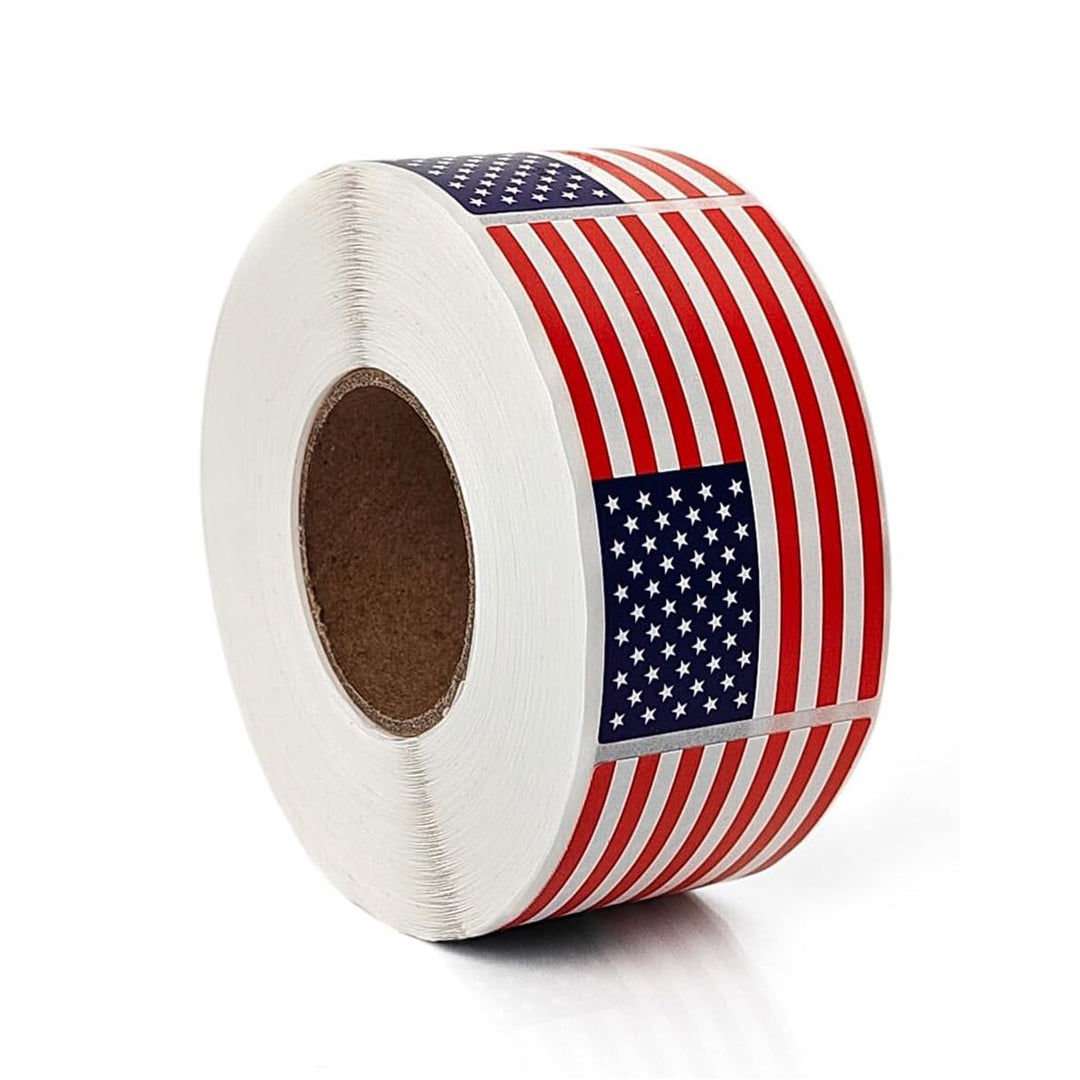 Unisex sticker roll with USA flag motif permanent labels for shipping and decoration Kalsten