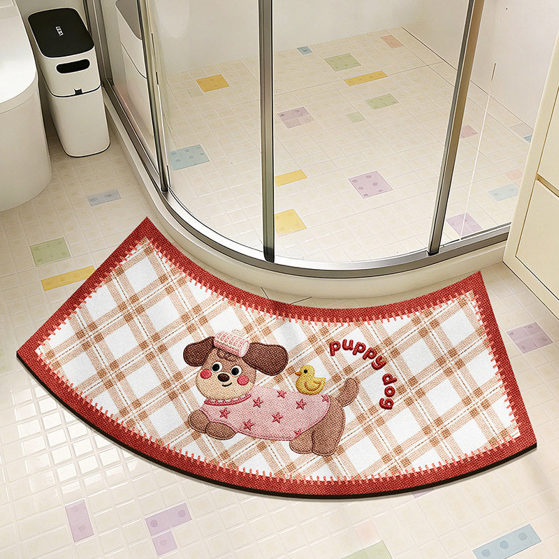 Cute Cat-Themed Decorative Bath Mat