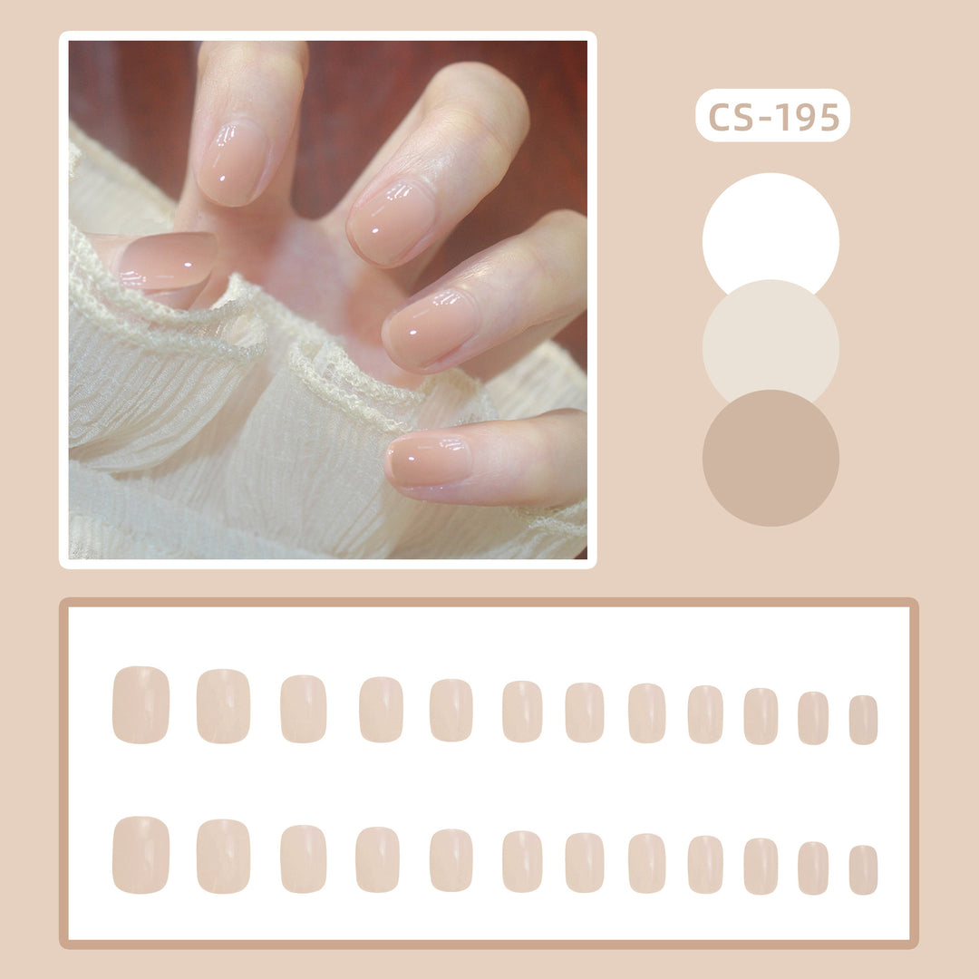 Elegant Glossy Press-On Nail Set 1790727375