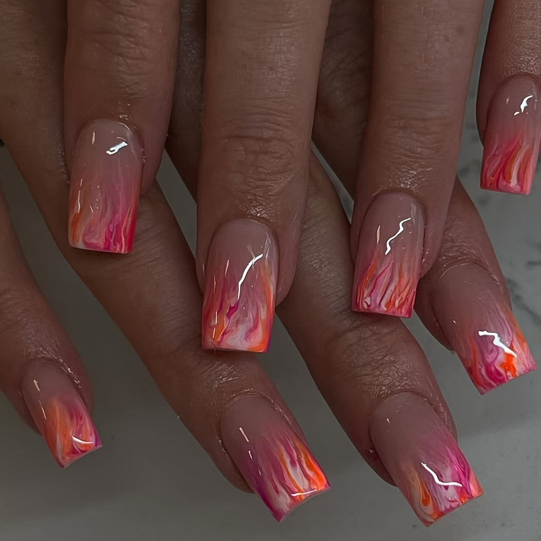 Artistic Gradient Nail Design