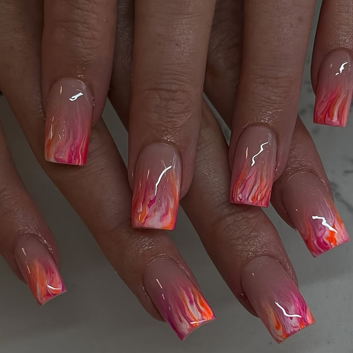 Artistic Gradient Nail Design