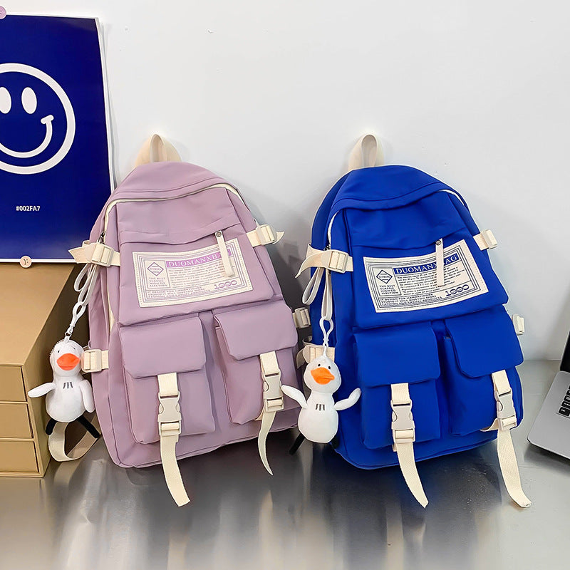 Trendy Casual Backpack with Multiple Storage Pockets