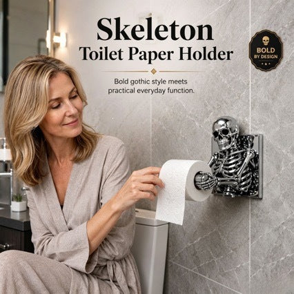 Skeleton-Themed Toilet Paper Holder Kalsten