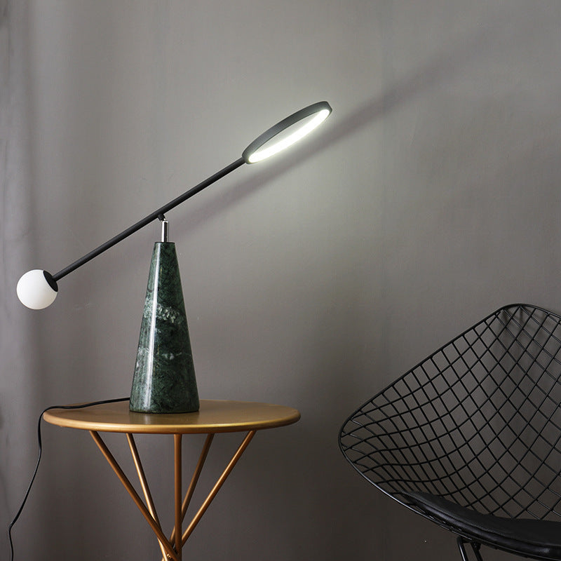 Modern Adjustable Desk Lamp with Geometric Base