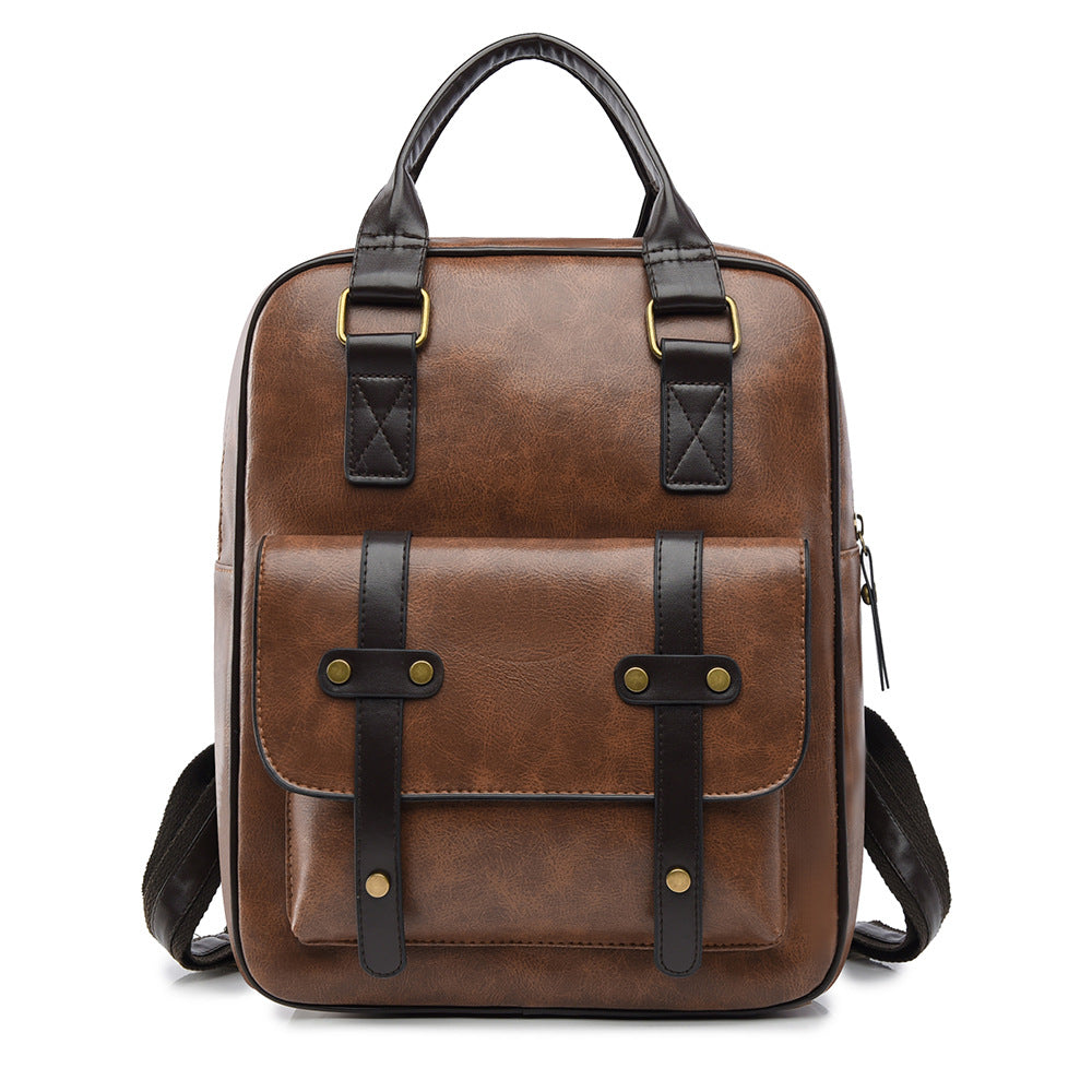 Vintage Leather Multi-Functional Backpack Kalsten