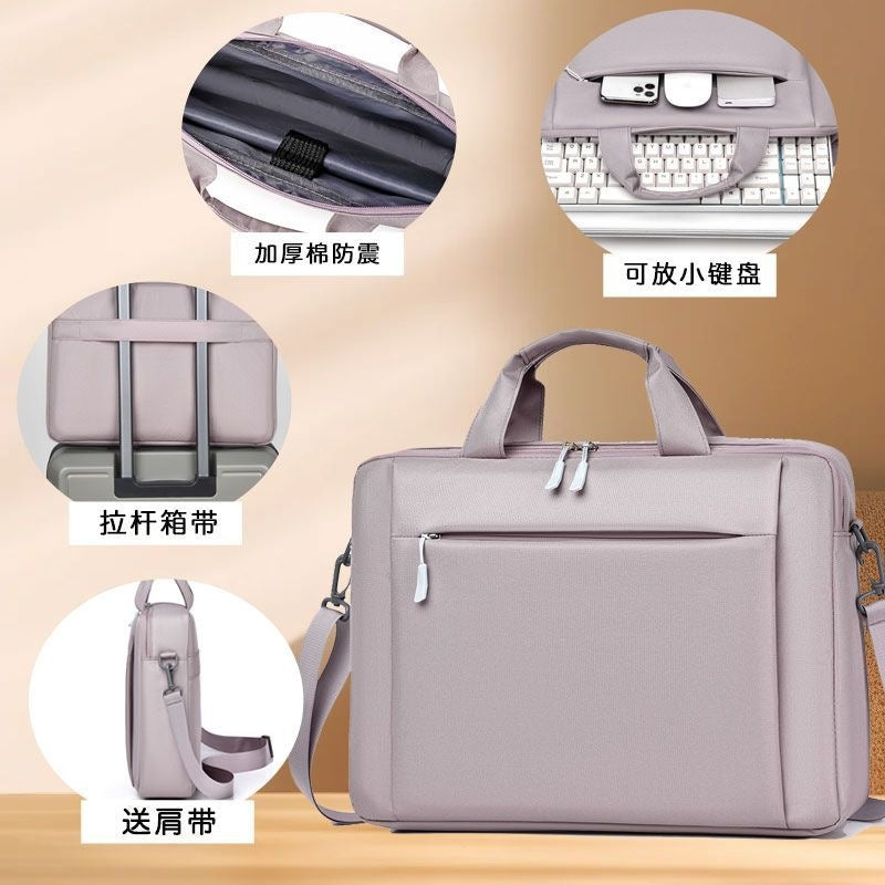 Laptop Bag With Practical Organizer And Removable Shoulder Strap Kalsten