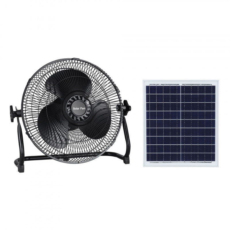 Unisex Solar-Powered Stand Fan with Remote Control and Adjustable Height Kalsten